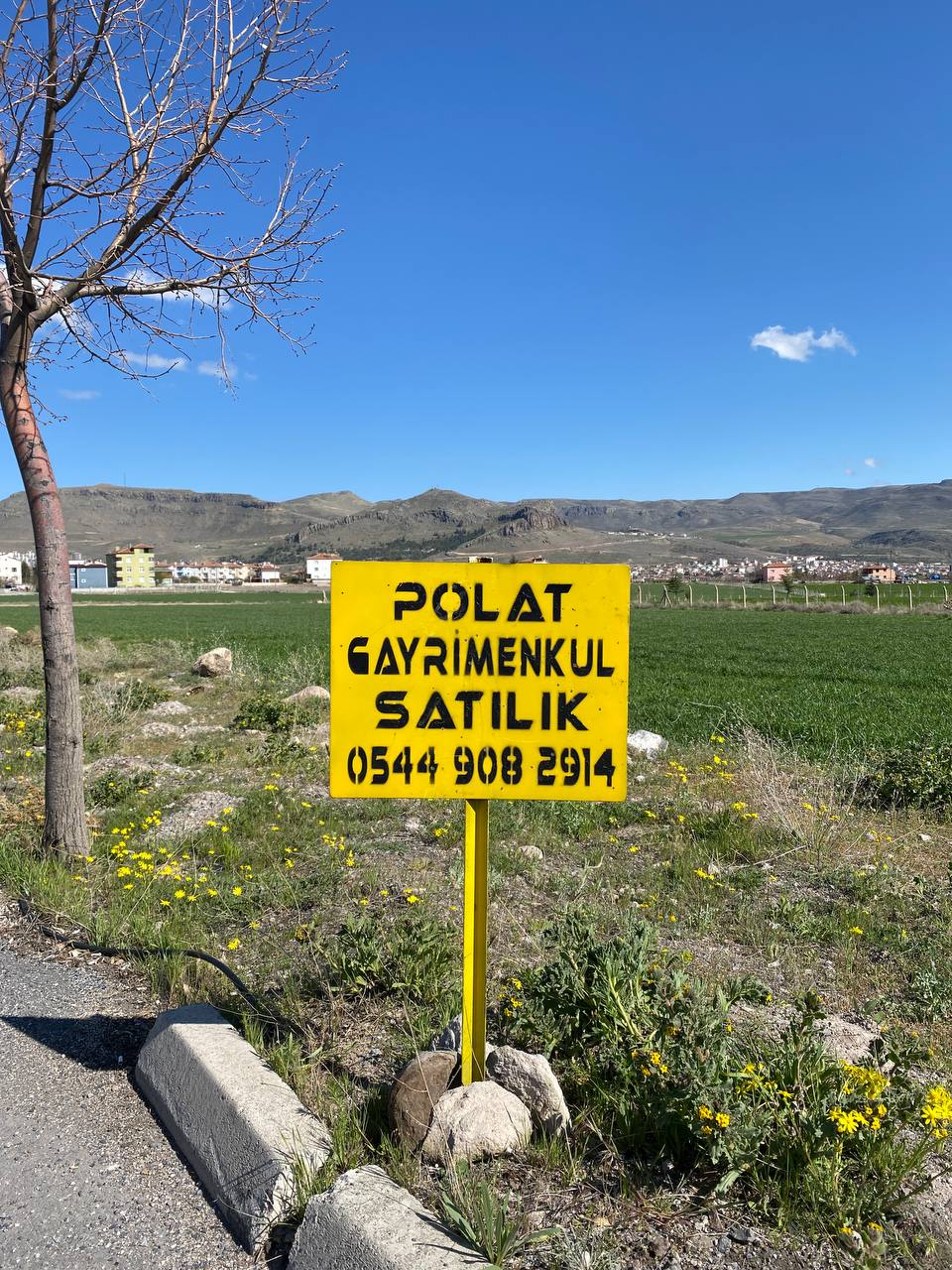 DEVELİ POLAT GAYRİMENKUL-BAHÇELİEVLER MAH. ANAYOLA SIFIR ŞAHANE KONUMDA İMARA 230 M SATILIK TARLA