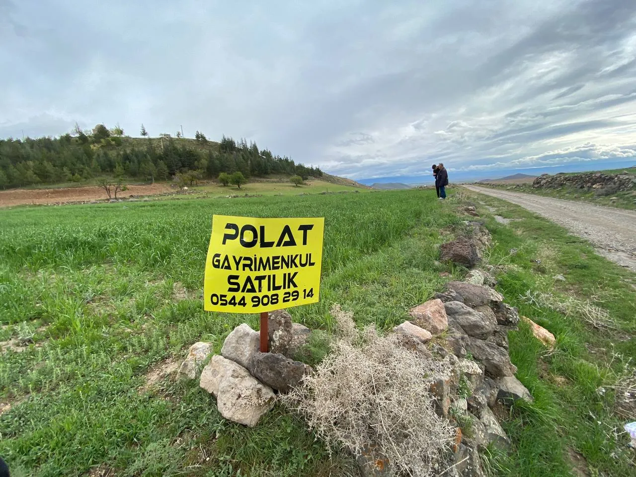 DEVELİ POLAT GAYRİMENKUL- YUKARI DEVELİ DE TOPRAK YOLA SIFIR SATILIK TARLA